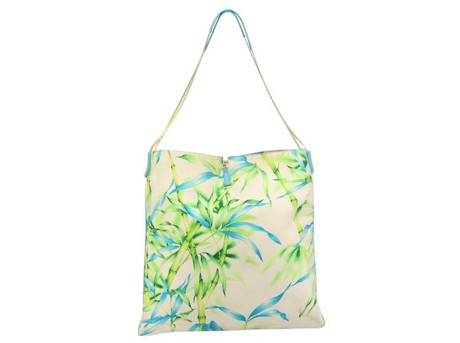 Versace Tote Bag aus Canvas in Multicolor Gold Auth bs33882 Mehrfarben Golden - Ansicht 2