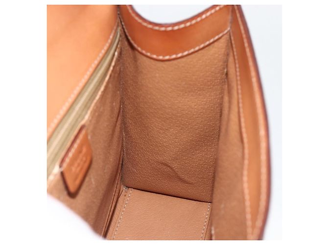 Céline Bolsa de mão em lona Macadam CELINE em couro PVC marrom dourado Auth 174439 - vista 17