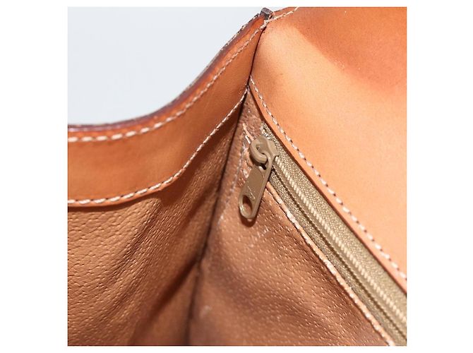 Céline Bolsa de mão em lona Macadam CELINE em couro PVC marrom dourado Auth 174439 - vista 19