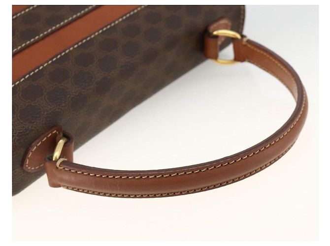 Céline Bolsa de mão em lona Macadam CELINE em couro PVC marrom dourado Auth 174439 - vista 7