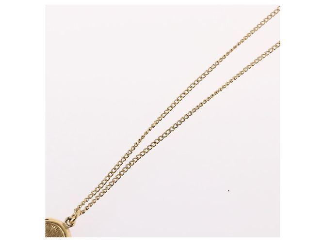 Collana Christian Dior in metallo dorato Auth BA11480 - vista 12