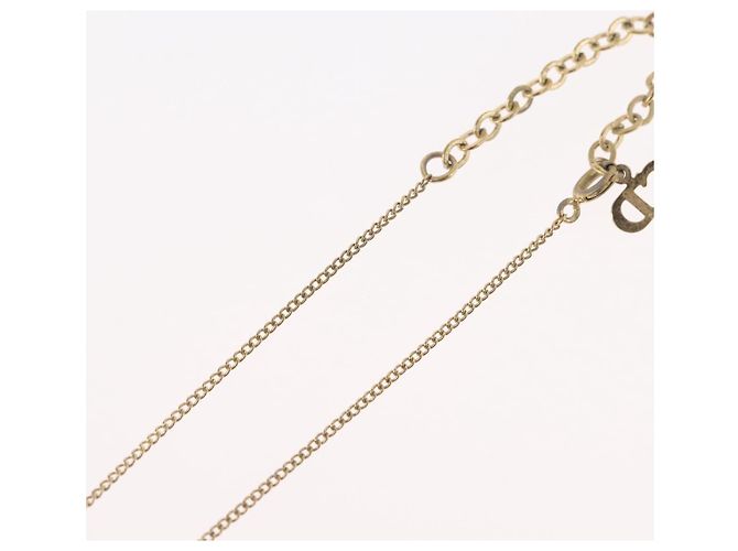 Collana Christian Dior in metallo dorato Auth BA11480 - vista 15