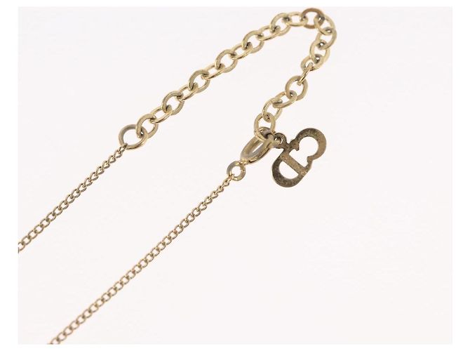 Collana Christian Dior in metallo dorato Auth BA11480 - vista 16