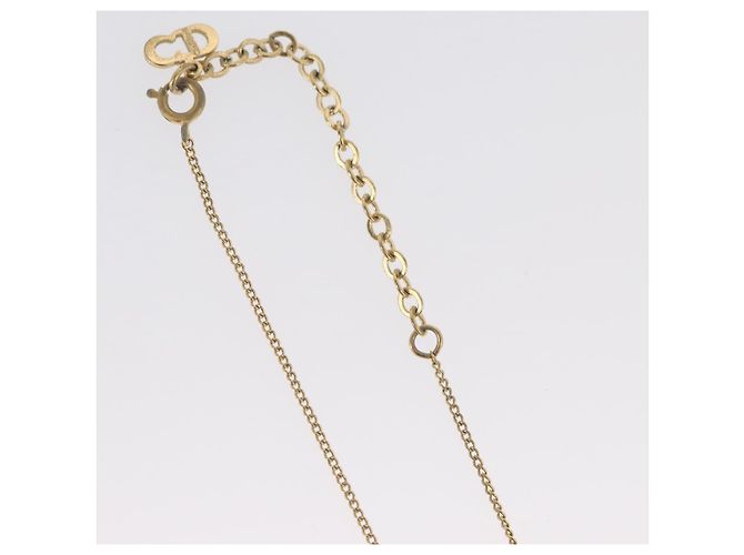 Collana Christian Dior in metallo dorato Auth BA11480 - vista 8