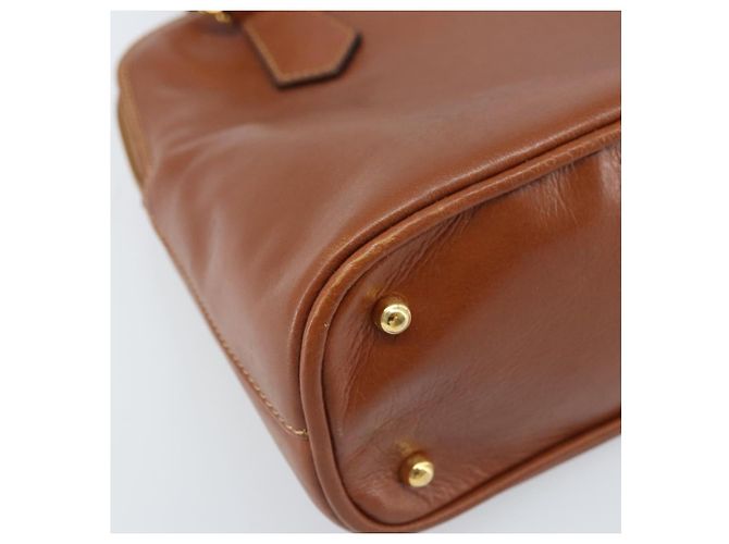 Borsa a mano Gucci Bamboo in pelle marrone oro 000 2058 0290 Auth bs33974 D'oro - vista 11