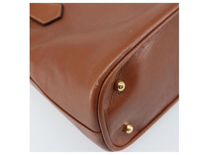 Borsa a mano Gucci Bamboo in pelle marrone oro 000 2058 0290 Auth bs33974 D'oro - vista 13