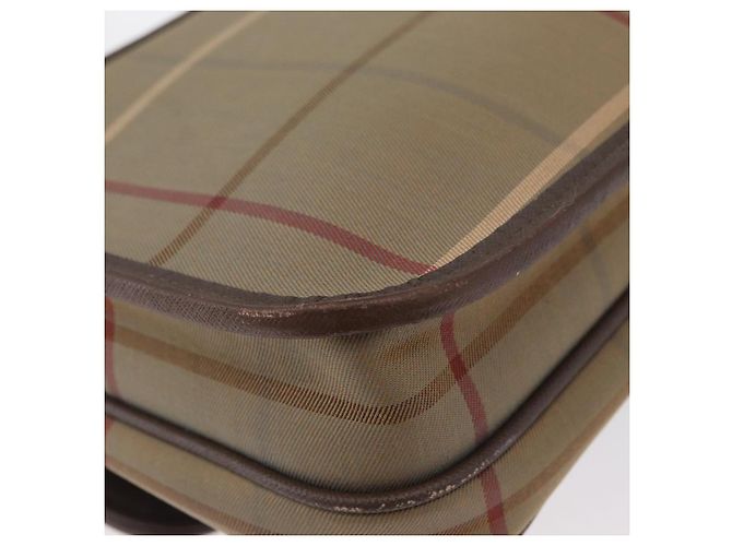 Borsa a Spalla Burberrys Nova Check in Tela Marrone Oro Auth bs33876 D'oro - vista 12