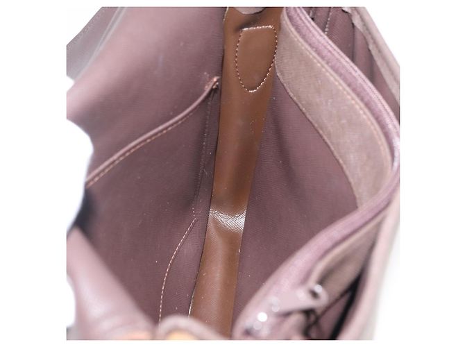 Borsa a Spalla Burberrys Nova Check in Tela Marrone Oro Auth bs33876 D'oro - vista 17