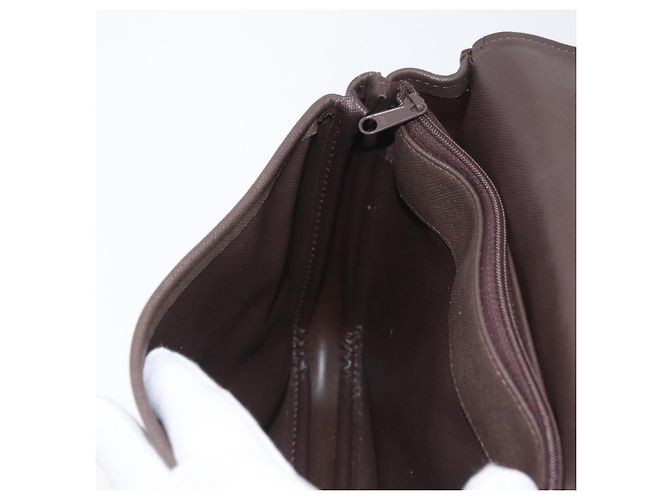 Borsa a Spalla Burberrys Nova Check in Tela Marrone Oro Auth bs33876 D'oro - vista 20