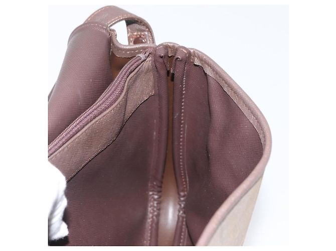 Borsa a Spalla Burberrys Nova Check in Tela Marrone Oro Auth bs33876 D'oro - vista 21