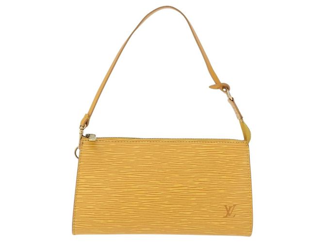 LOUIS VUITTON Pochette Accessoires Epi Pouch Giallo M52949 LV Auth 170894 - vista 13