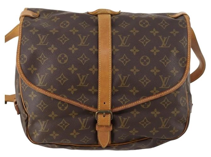 LOUIS VUITTON Borsa a Spalla Monogram Saumur 35 M42254 LV Auth ki6534 Monogramma - vista 13