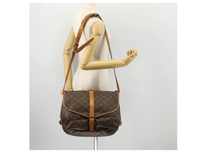 LOUIS VUITTON Borsa a Spalla Monogram Saumur 35 M42254 LV Auth ki6534 Monogramma - vista 28
