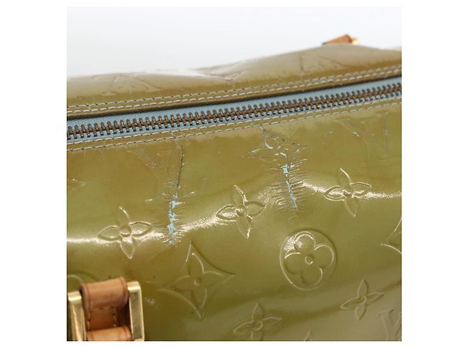 LOUIS VUITTON Borsa a Mano Monogram Vernis Bedford Blu Baby M91007 LV Auth 173385 Blu chiaro - vista 9