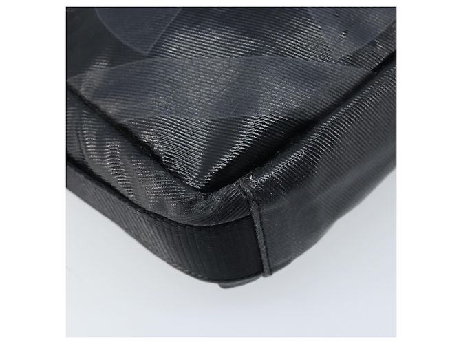 Borsa a Spalla CHANEL in Tela Rivestita Nera CC Auth bs34014 Nero - vista 11