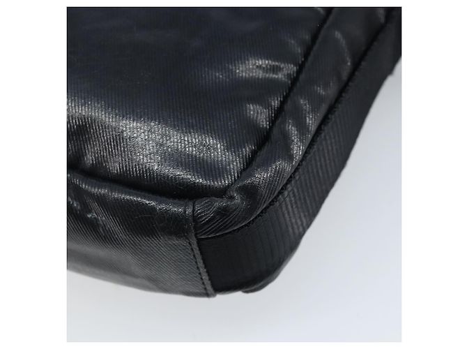 Borsa a Spalla CHANEL in Tela Rivestita Nera CC Auth bs34014 Nero - vista 12