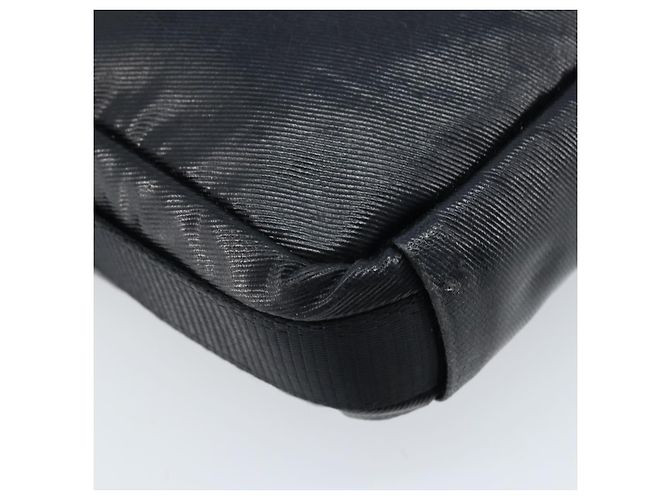 Borsa a Spalla CHANEL in Tela Rivestita Nera CC Auth bs34014 Nero - vista 13