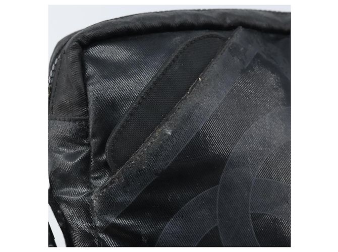 Borsa a Spalla CHANEL in Tela Rivestita Nera CC Auth bs34014 Nero - vista 14