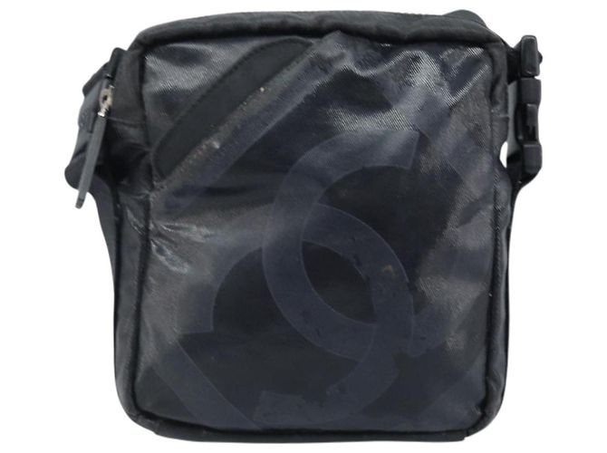Borsa a Spalla CHANEL in Tela Rivestita Nera CC Auth bs34014 Nero - vista 2