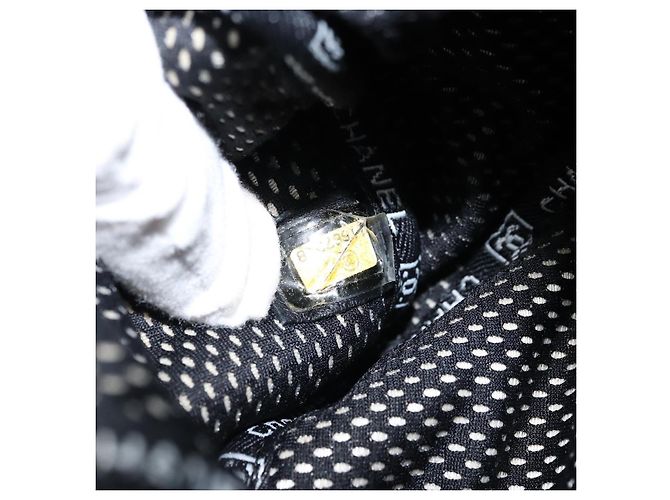 Borsa a Spalla CHANEL in Tela Rivestita Nera CC Auth bs34014 Nero - vista 21