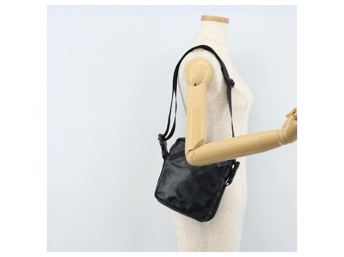 Borsa a Spalla CHANEL in Tela Rivestita Nera CC Auth bs34014 Nero - vista 22