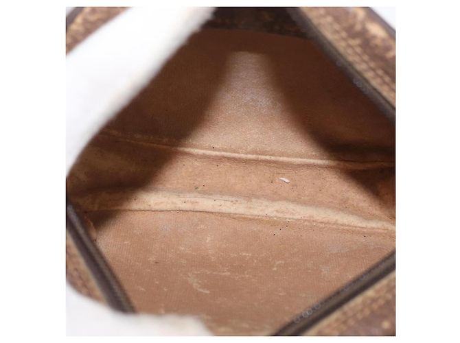 Borsa Sherry Line GG Supreme Web di GUCCI in PVC beige e oro 156 02 066 Auth BA11402 D'oro - vista 17