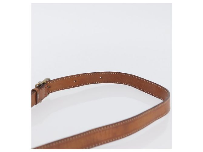 Céline Sac à épaule en toile Macadam CELINE en cuir PVC marron doré Auth 173698A - vue 8