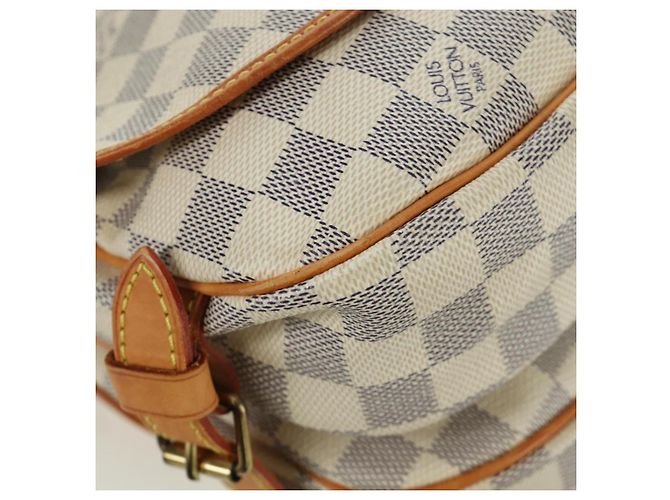 LOUIS VUITTON Borsa a Spalla Saumur 30 Damier Azur SPO N48202 LV Auth ARZ546V - vista 18