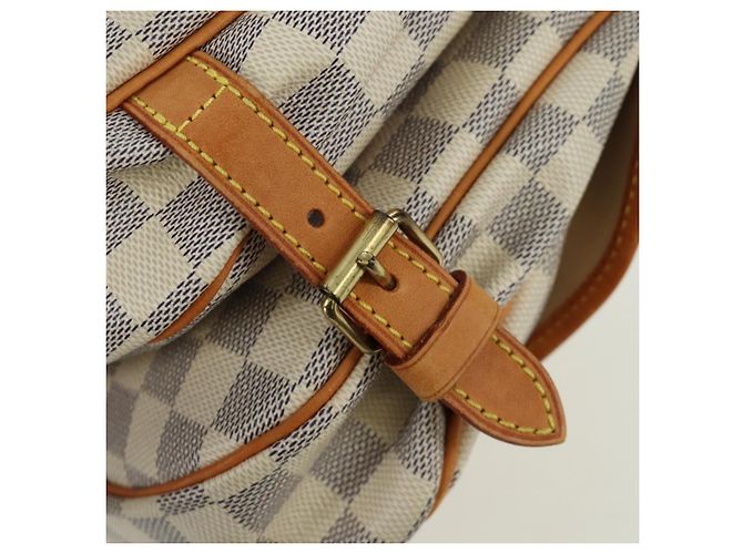 LOUIS VUITTON Borsa a Spalla Saumur 30 Damier Azur SPO N48202 LV Auth ARZ546V - vista 20