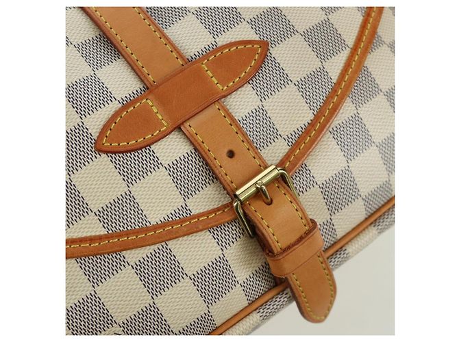 LOUIS VUITTON Borsa a Spalla Saumur 30 Damier Azur SPO N48202 LV Auth ARZ546V - vista 22