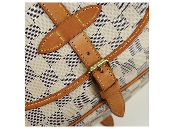 LOUIS VUITTON Borsa a Spalla Saumur 30 Damier Azur SPO N48202 LV Auth ARZ546V - vista 25