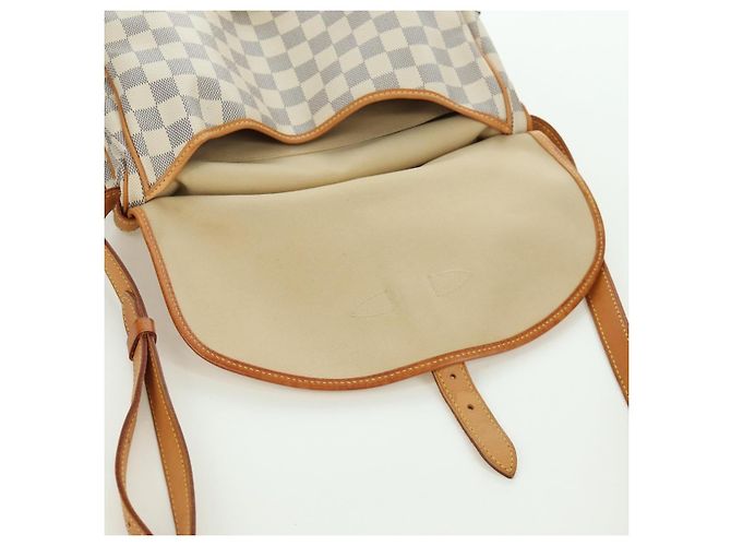 LOUIS VUITTON Borsa a Spalla Saumur 30 Damier Azur SPO N48202 LV Auth ARZ546V - vista 27