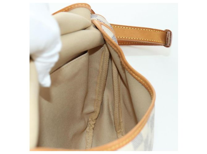 LOUIS VUITTON Borsa a Spalla Saumur 30 Damier Azur SPO N48202 LV Auth ARZ546V - vista 29