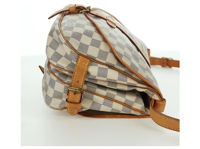 LOUIS VUITTON Borsa a Spalla Saumur 30 Damier Azur SPO N48202 LV Auth ARZ546V - vista 4