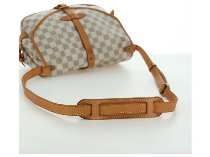 LOUIS VUITTON Borsa a Spalla Saumur 30 Damier Azur SPO N48202 LV Auth ARZ546V - vista 9