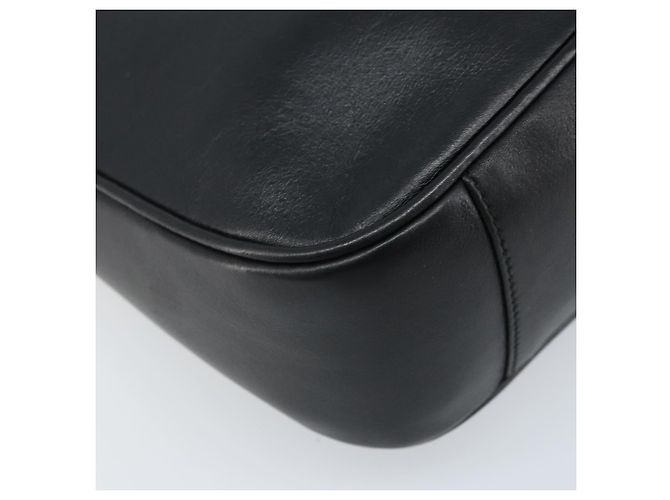 Borsa a Spalla in Pelle Gucci Bamboo 2way Nera Oro 001 0166 1638 Auth BA11278 Nero D'oro - vista 13