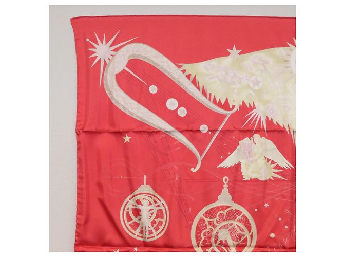 Hermès HERMES Carré 90 Schal Seide ""QUINTESSENZ"" Rot Auth am11039V - Ansicht 13