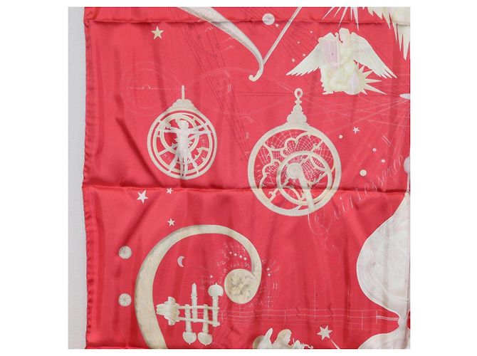 Hermès HERMES Carré 90 Schal Seide ""QUINTESSENZ"" Rot Auth am11039V - Ansicht 16
