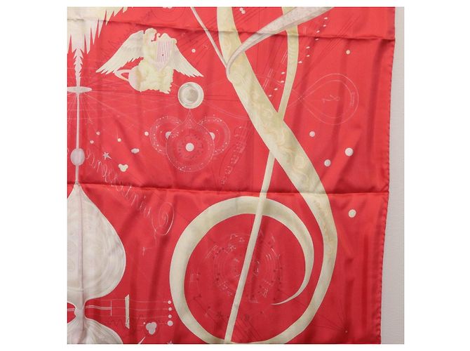 Hermès HERMES Carré 90 Schal Seide ""QUINTESSENZ"" Rot Auth am11039V - Ansicht 18