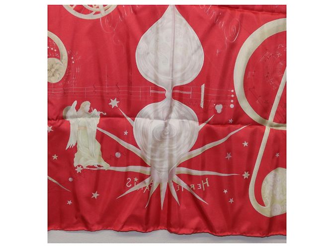 Hermès HERMES Carré 90 Schal Seide ""QUINTESSENZ"" Rot Auth am11039V - Ansicht 20