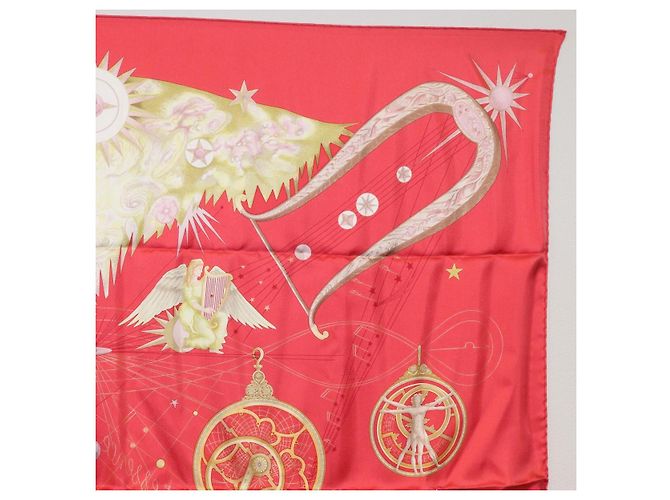 Hermès HERMES Carré 90 Schal Seide ""QUINTESSENZ"" Rot Auth am11039V - Ansicht 4