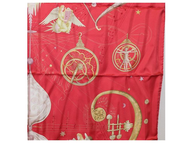 Hermès HERMES Carré 90 Schal Seide ""QUINTESSENZ"" Rot Auth am11039V - Ansicht 7