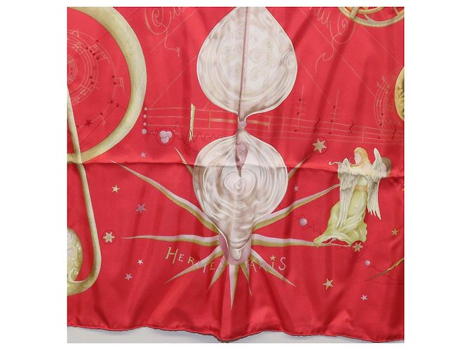 Hermès HERMES Carré 90 Schal Seide ""QUINTESSENZ"" Rot Auth am11039V - Ansicht 9