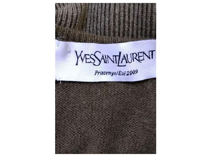 Saint Laurent Jersey de lana caqui - vista 7