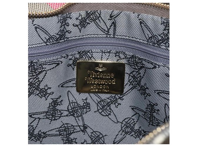 Borsa a Spalla Vivienne Westwood PVC Rosa Oro Auth LNZ673A D'oro - vista 15