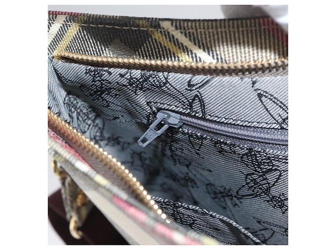 Borsa a Spalla Vivienne Westwood PVC Rosa Oro Auth LNZ673A D'oro - vista 19