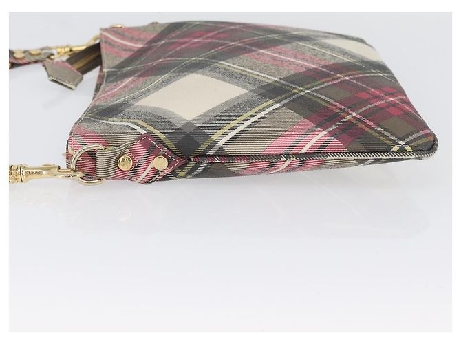 Borsa a Spalla Vivienne Westwood PVC Rosa Oro Auth LNZ673A D'oro - vista 5