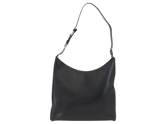 Borsa a Spalla Vala in Pelle Nera Salvatore Ferragamo Auth 174573 Nero - vista 2