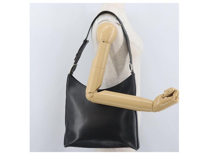 Borsa a Spalla Vala in Pelle Nera Salvatore Ferragamo Auth 174573 Nero - vista 22