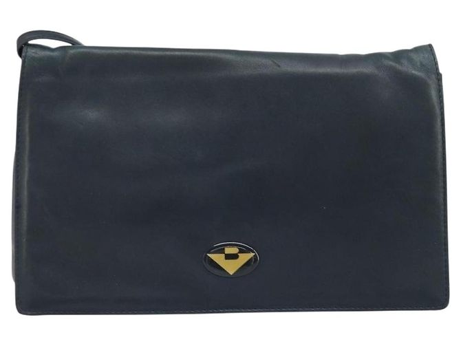 BOTTEGA VENETA Borsa a Spalla Pelle Nera Oro Auth 173710 Nero D'oro - vista 13